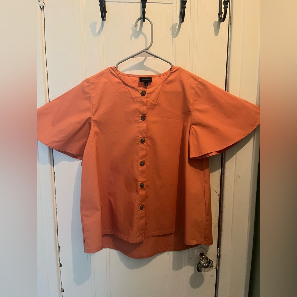 Who What Wear Pale Orange Blouse